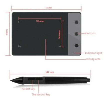 4 x 2.23" Anti-Interference USB Graphics Drawing Tablet DailySale