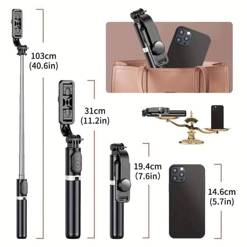 40" Cell Phone Extendable Selfie Stick Tripod DailySale