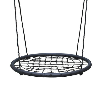 40" Disc Swings Seat Flying Saucer Tree Rope Web Net DailySale
