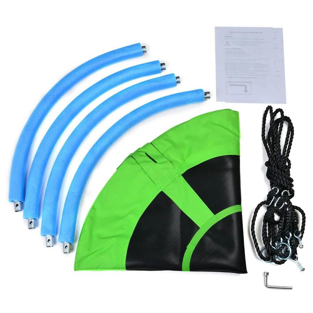 40 in Outdoor Tree Swing Hanging Rope Tire Saucer Seat Yard Mat DailySale