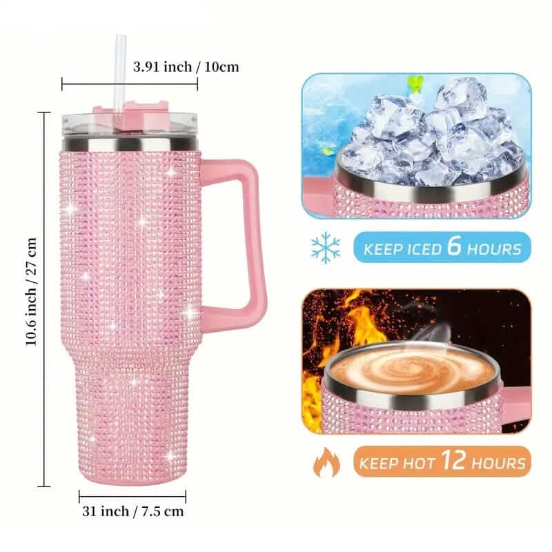 40 Oz Super Sparkly Rhinestone Bling Tumbler DailySale