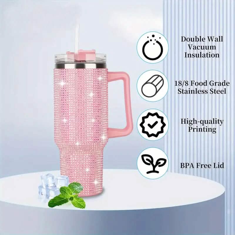 40 Oz Super Sparkly Rhinestone Bling Tumbler DailySale