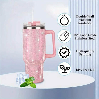 40 Oz Super Sparkly Rhinestone Bling Tumbler DailySale