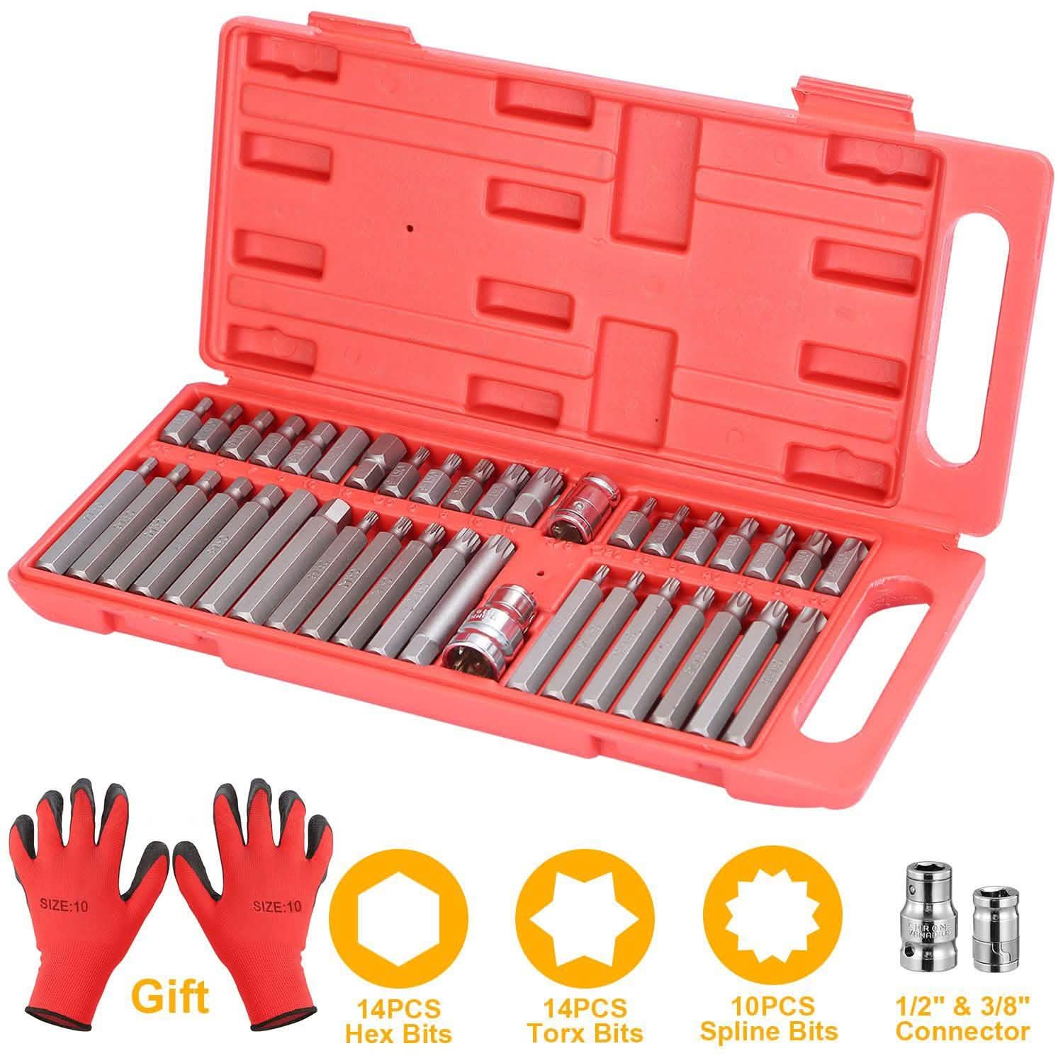 40-Pieces: Socket Bit Set Hex Torx Spine DailySale