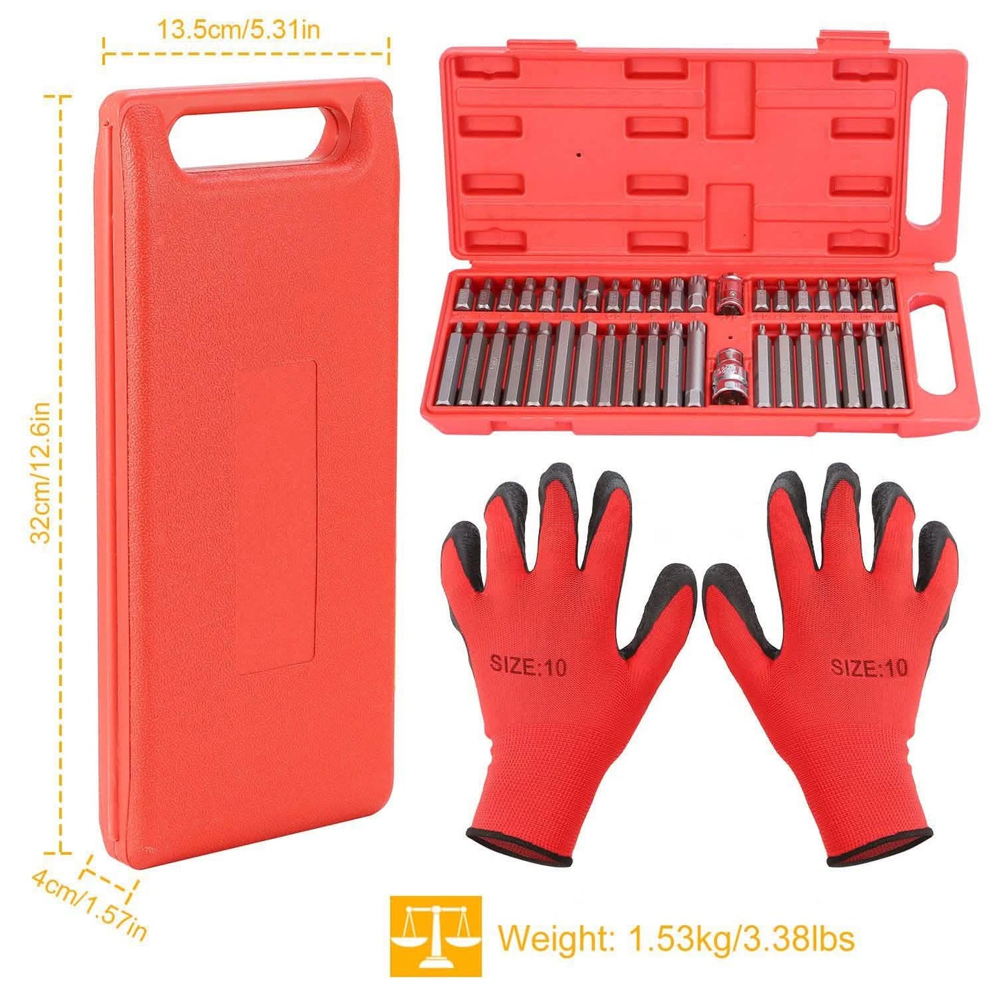 40-Pieces: Socket Bit Set Hex Torx Spine DailySale