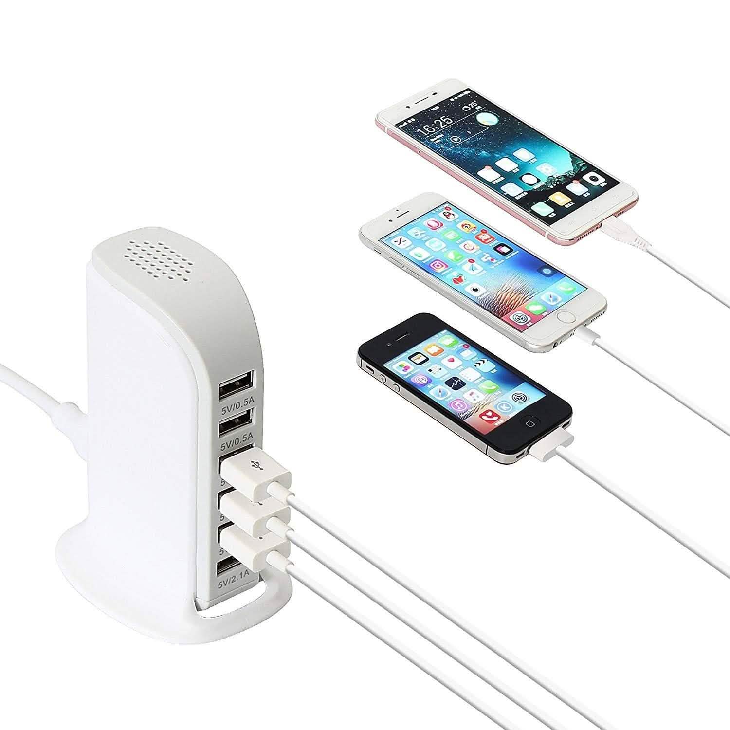 40-Watt 6-Port USB Charging Station for Smart Phones and Tablets DailySale