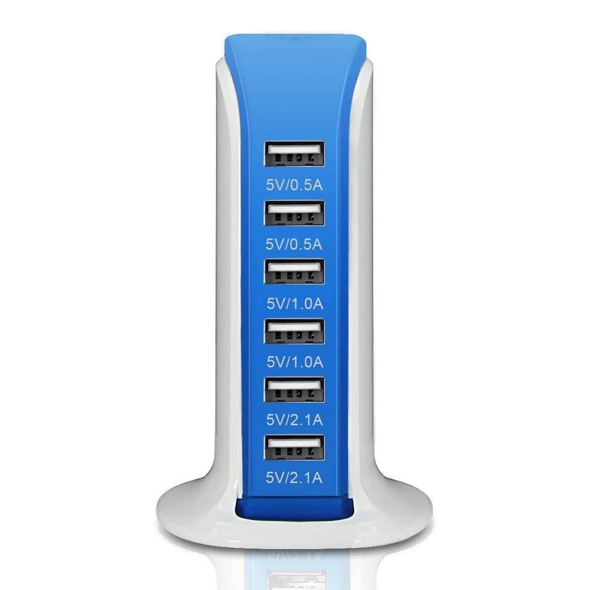 40-Watt 6-Port USB Charging Station for Smart Phones and Tablets DailySale