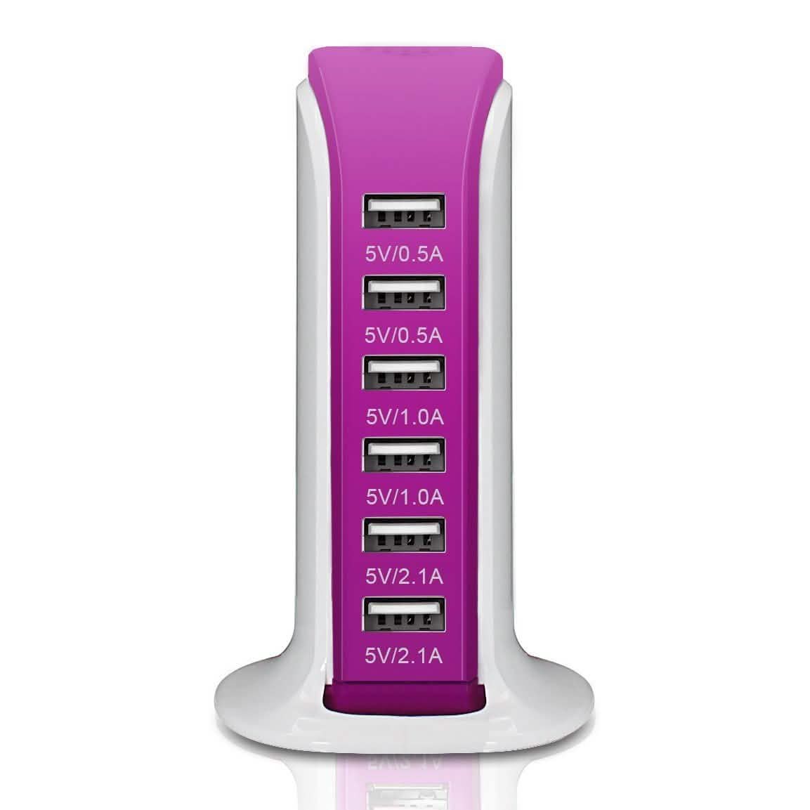 40-Watt 6-Port USB Charging Station for Smart Phones and Tablets DailySale