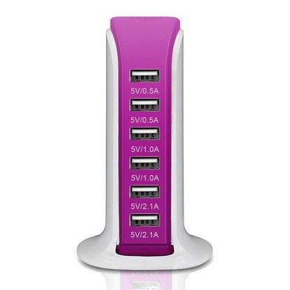 40-Watt 6-Port USB Charging Station for Smart Phones and Tablets DailySale
