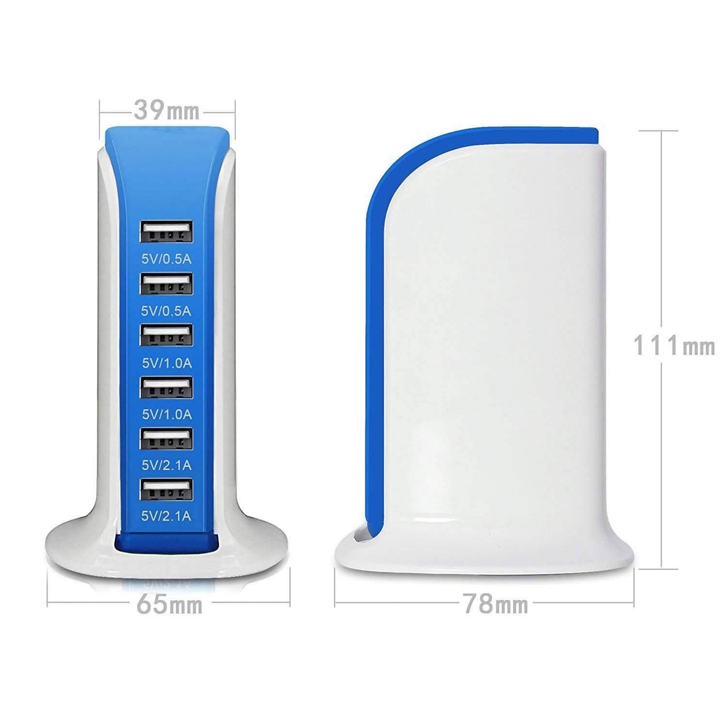 40-Watt 6-Port USB Charging Station for Smart Phones and Tablets DailySale