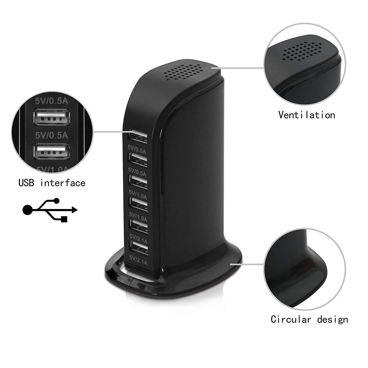 40-Watt 6-Port USB Charging Station for Smart Phones and Tablets DailySale
