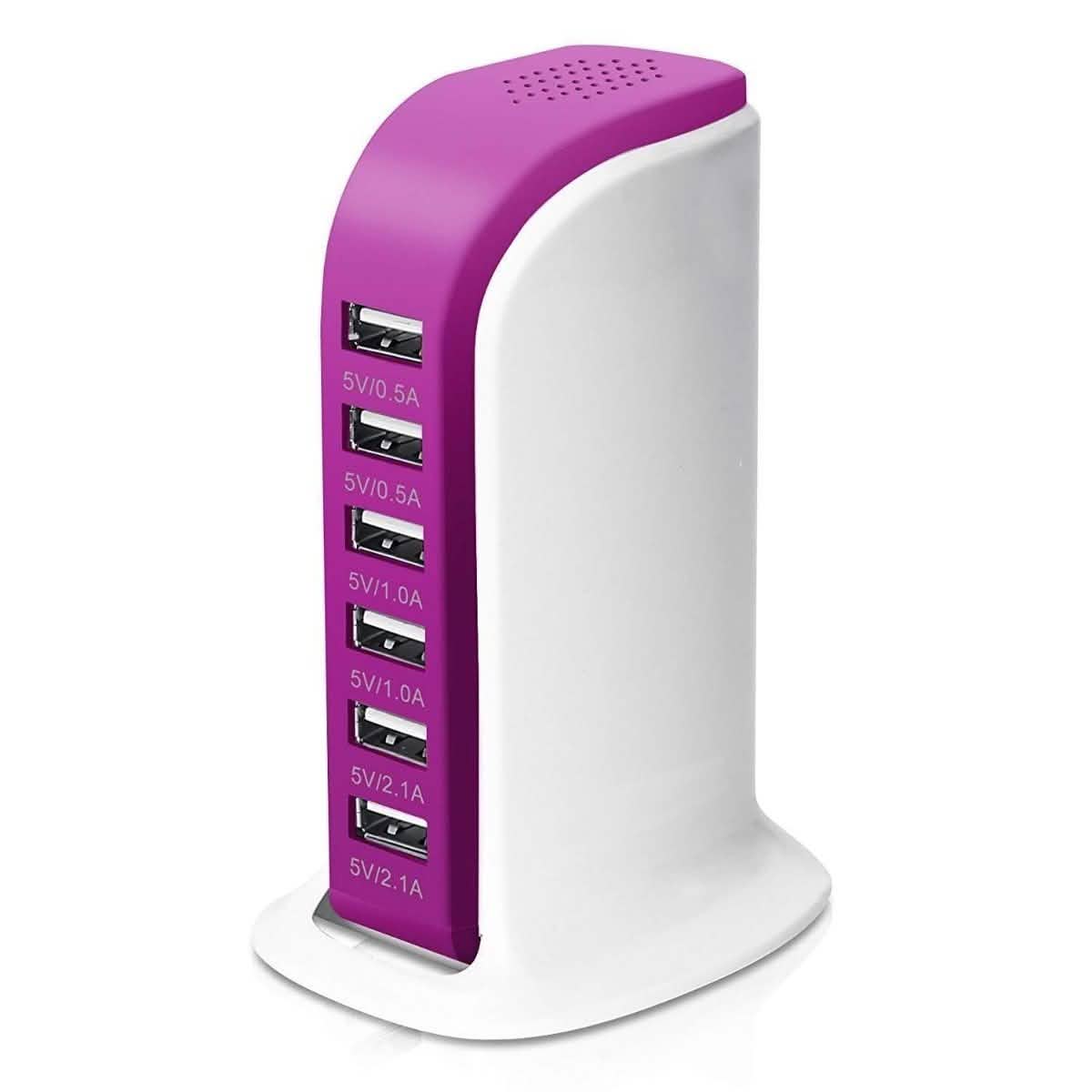 40-Watt 6-Port USB Charging Station for Smart Phones and Tablets DailySale