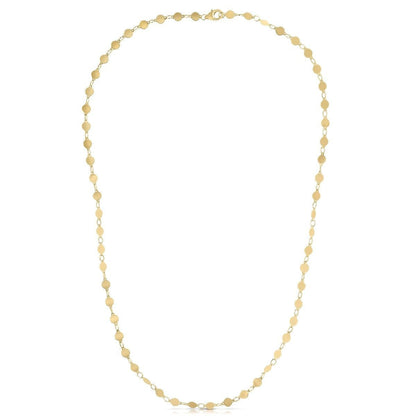 14k Yellow Gold Necklace with Polished Circles Bids.com