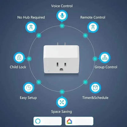 2-Pack: WiFi Smart Plug – 15A, Timer & App Control, Works with Alexa & Google Home DailySale