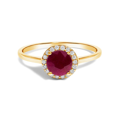 10K White Gold Purple Amethyst and 1/10 Cttw Diamond Halo Ring Bids.com