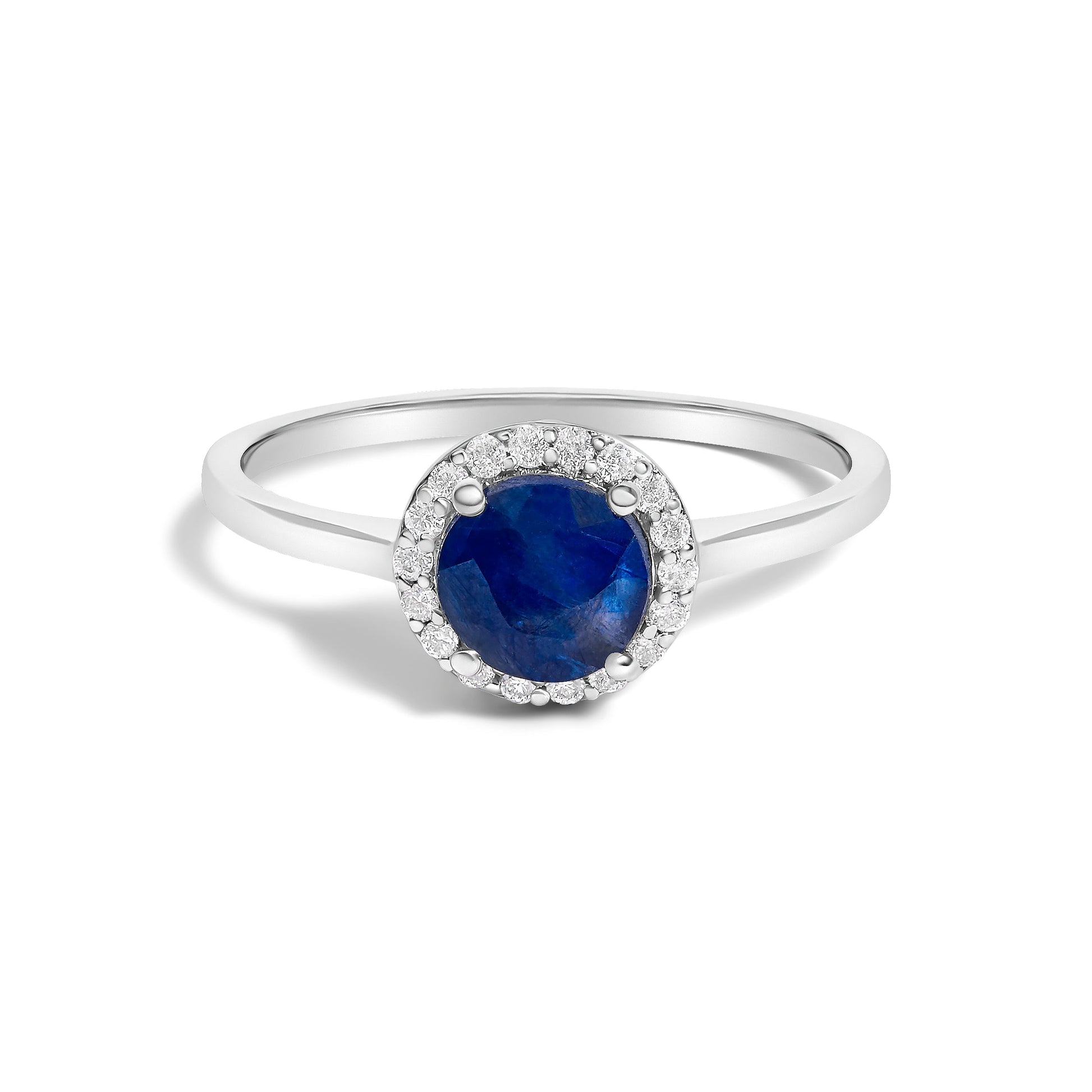 10K White Gold Purple Amethyst and 1/10 Cttw Diamond Halo Ring Bids.com