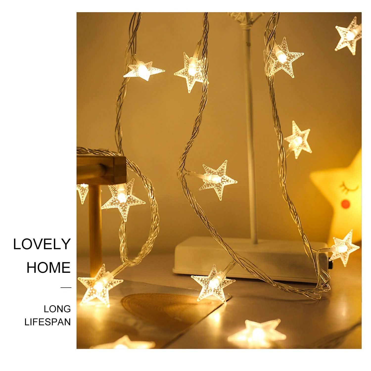 40-LED 13.12FT Star Fairy Lights DailySale