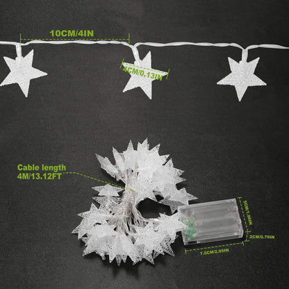 40-LED 13.12FT Star Fairy Lights DailySale