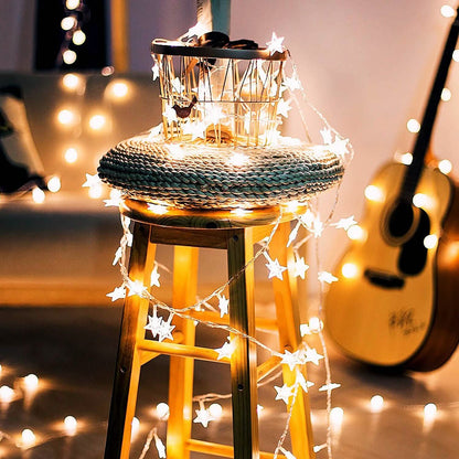 40-LED 13.12FT Star Fairy Lights DailySale