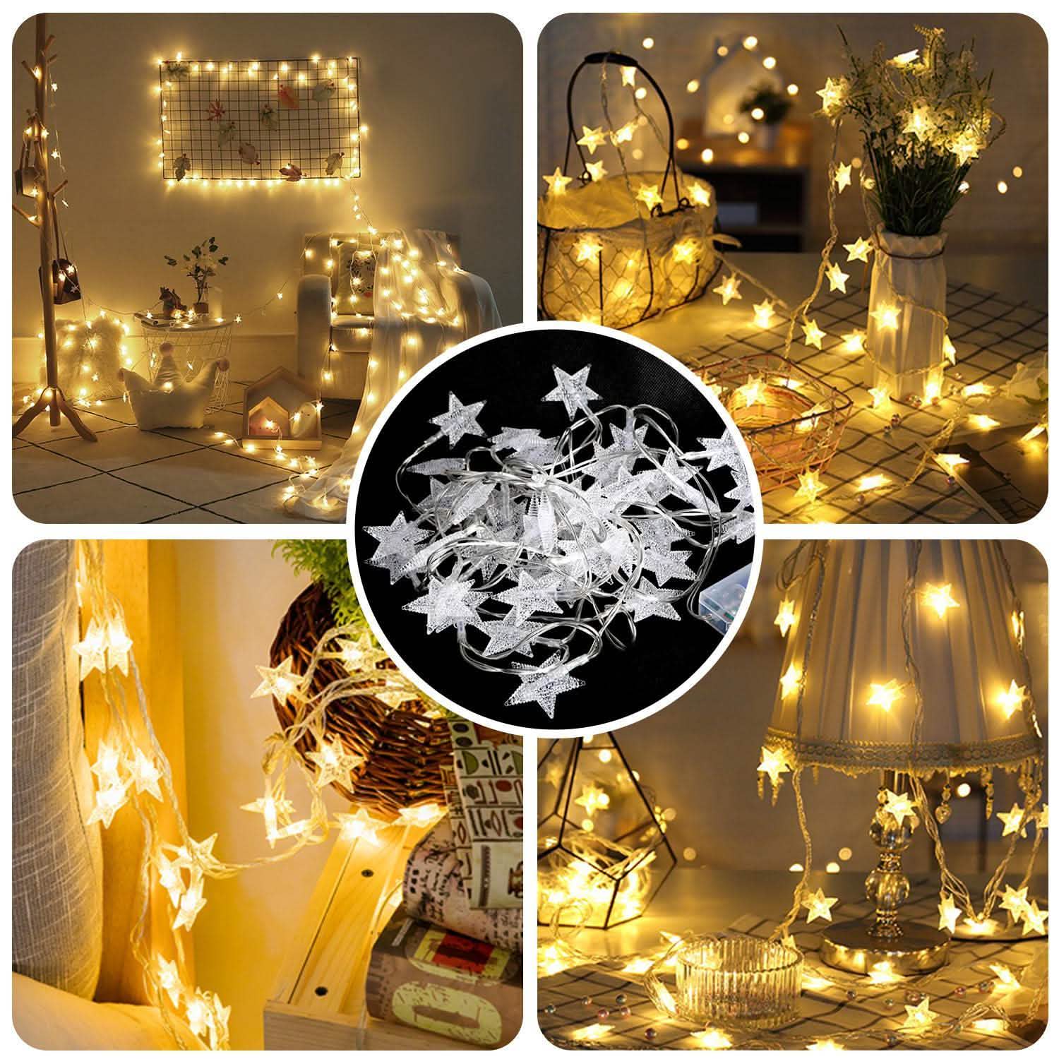 40-LED 13.12FT Star Fairy Lights DailySale
