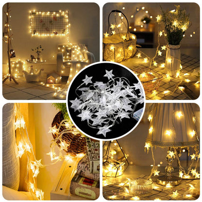 40-LED 13.12FT Star Fairy Lights DailySale