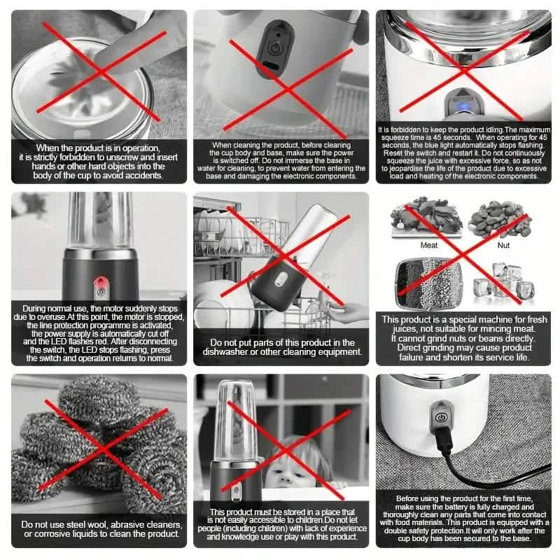 40w Portable Small Charging Juicer Cup DailySale