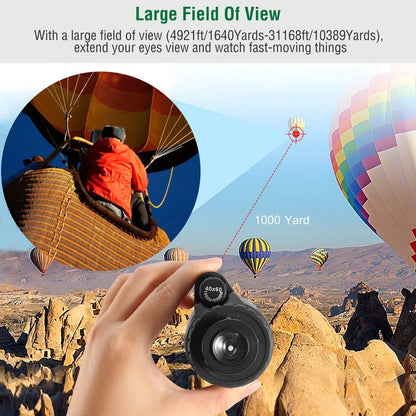 40x60 HD Optical Monocular Telescope with FMC Lens DailySale