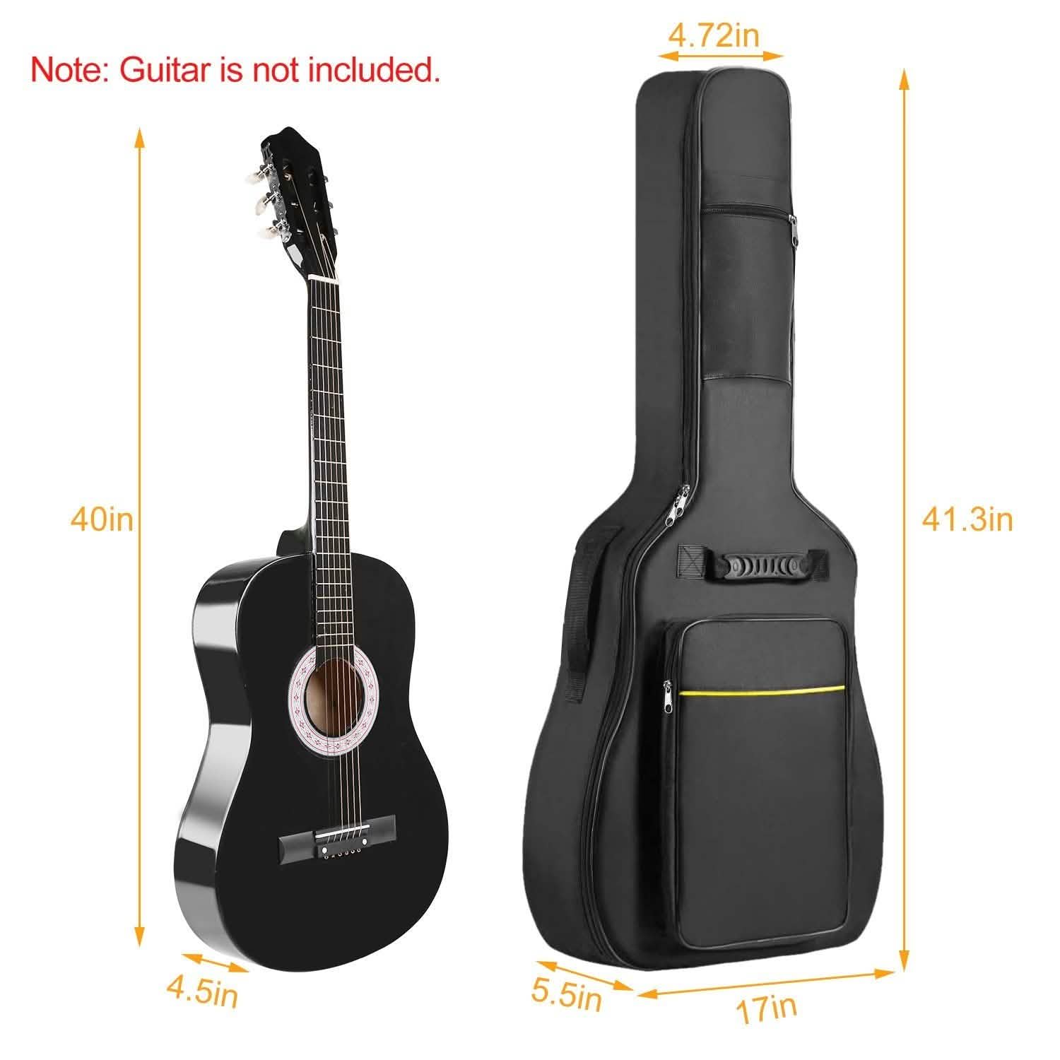 41" 5mm Thick Padded Protective Acoustic Guitar Bag DailySale