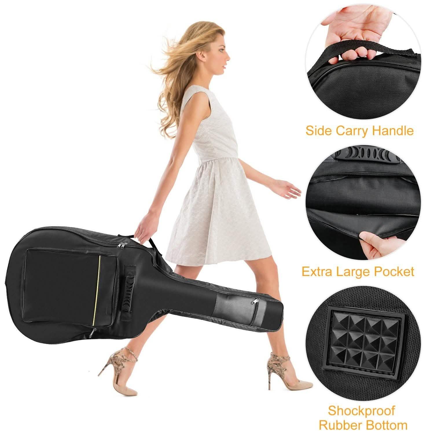41" 5mm Thick Padded Protective Acoustic Guitar Bag DailySale