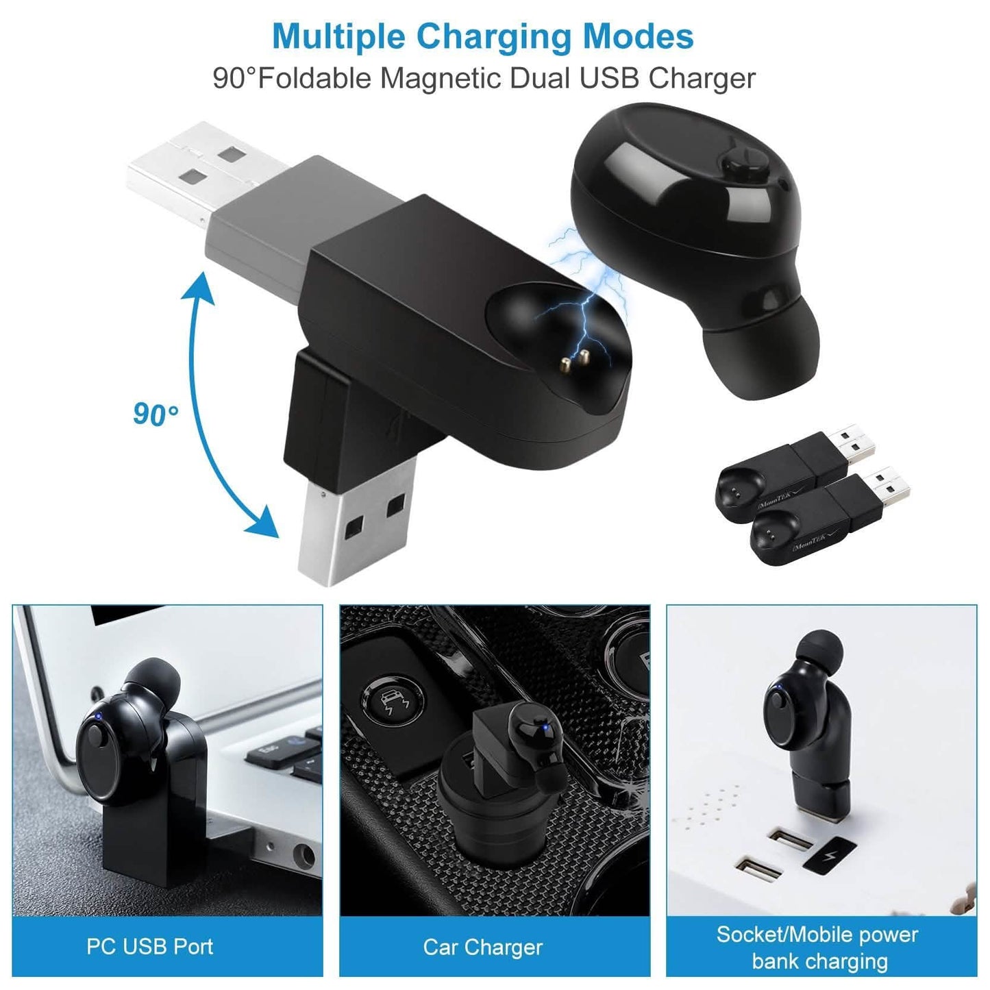 4.1 Magnetic Single Charging Earbuds DailySale