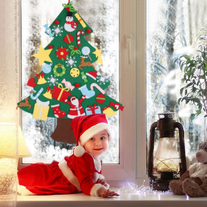41-Piece: DIY Felt Christmas Tree Detachable Ornaments for Kids DailySale