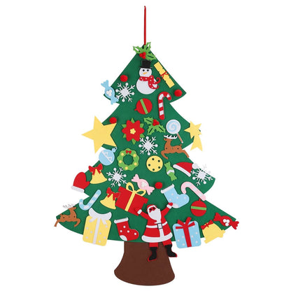41-Piece: DIY Felt Christmas Tree Detachable Ornaments for Kids DailySale