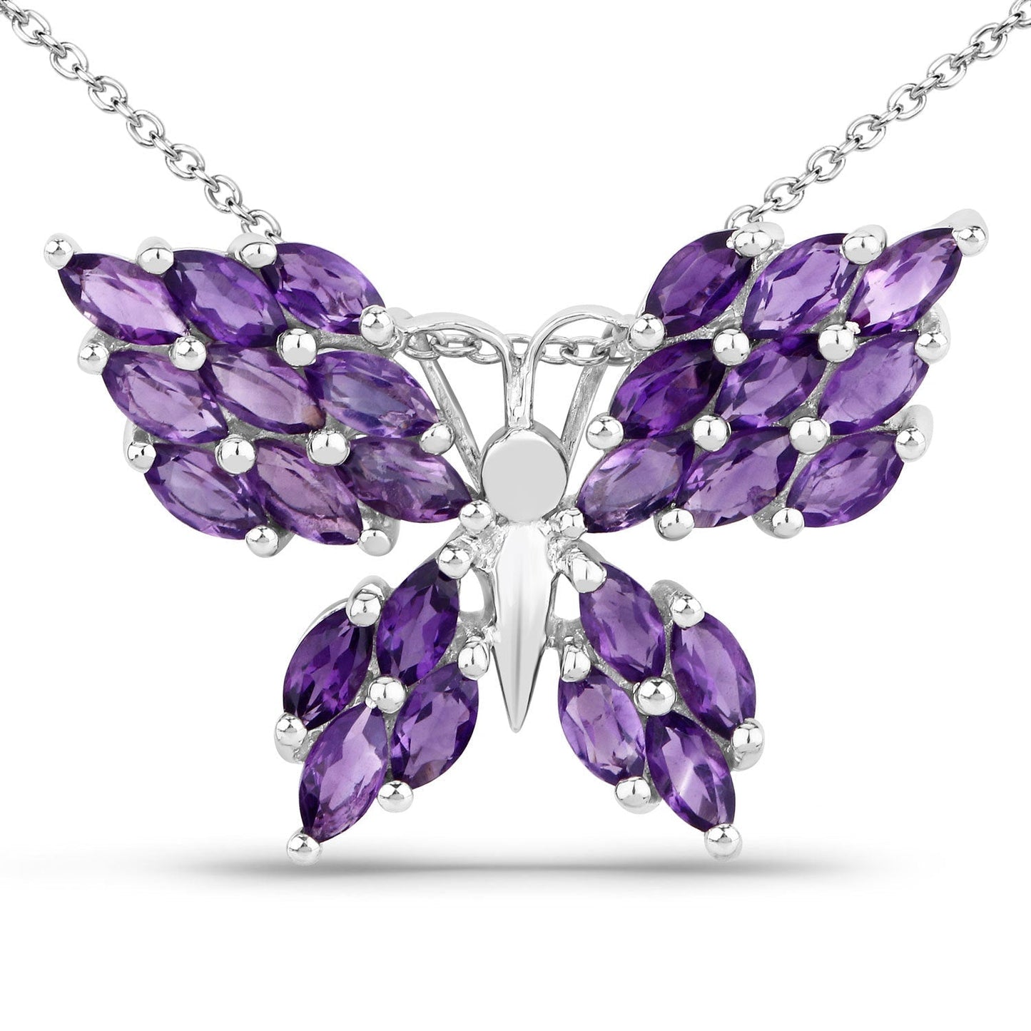 3.90 Carat Genuine Amethyst .925 Sterling Silver Pendant Bids.com