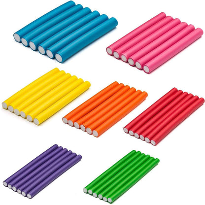 42-Pack: Tifara 7" Flexible Hair Rollers DailySale