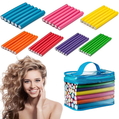 42-Pack: Tifara 7" Flexible Hair Rollers DailySale