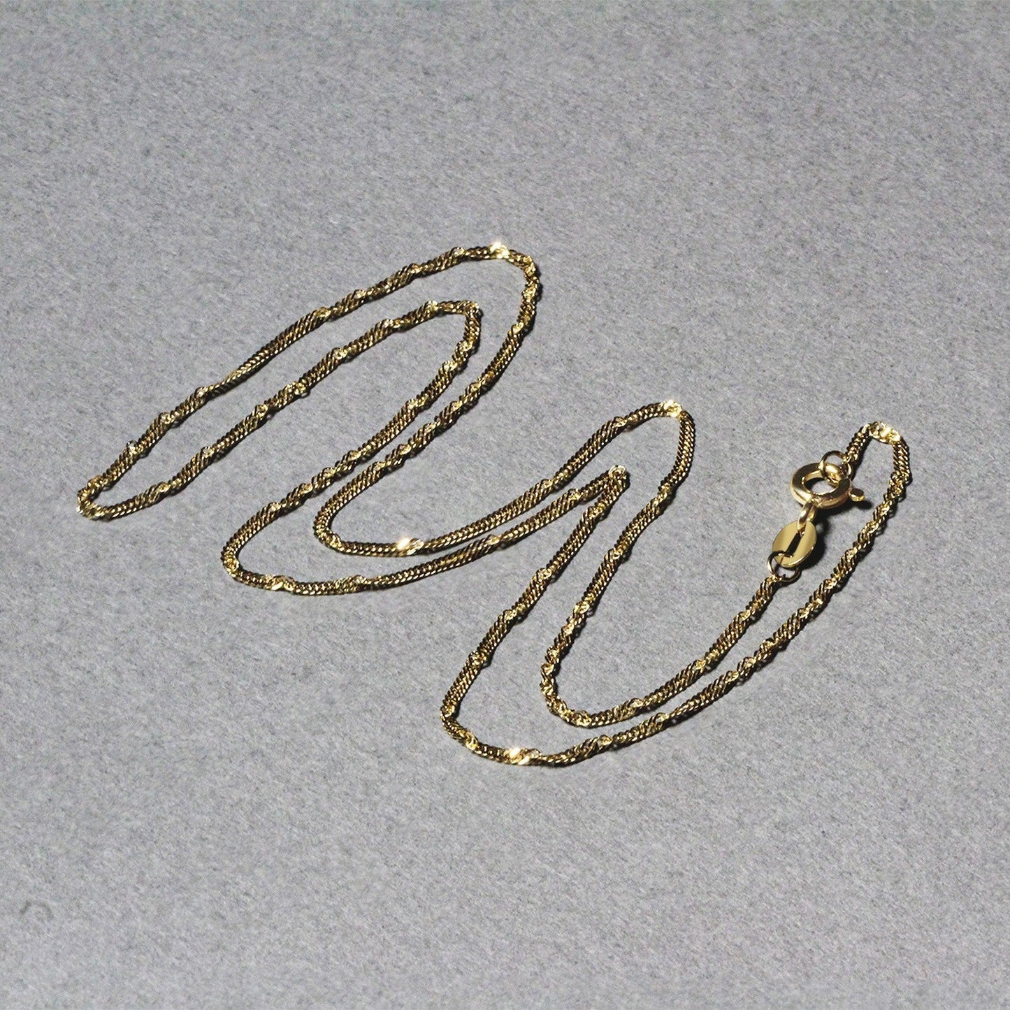 14k Yellow Gold Singapore Chain 1.5mm Bids.com