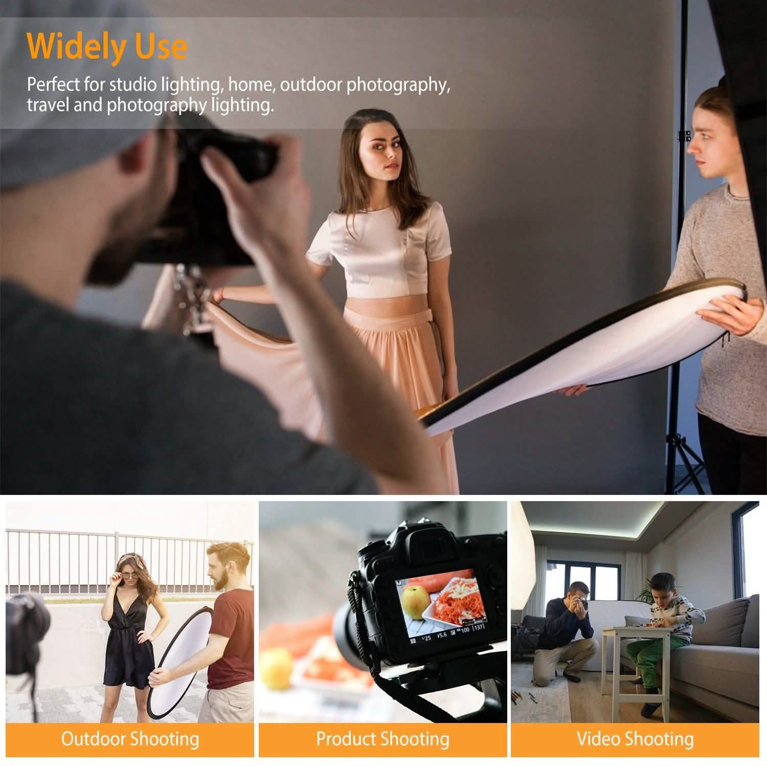 42.5" 5 In 1 Photography Round Light Collapsible Reflector DailySale