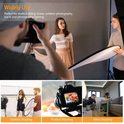 42.5" 5 In 1 Photography Round Light Collapsible Reflector DailySale