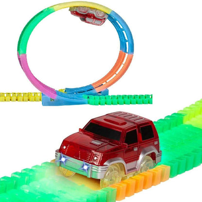 425-Piece: Mega Galaxy Flex-Track Glow Track with 2 Electric LED Light Cars DailySale