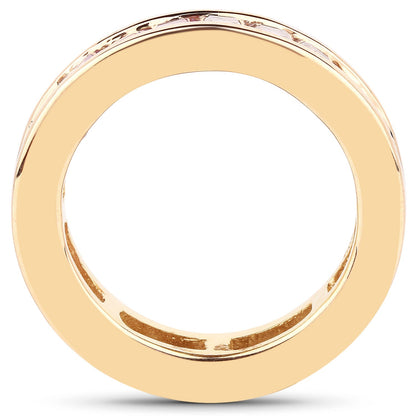 14K Yellow Gold Plated 4.32 Carat Genuine Multi Sapphire .925 Sterling Silver Ring Bids.com