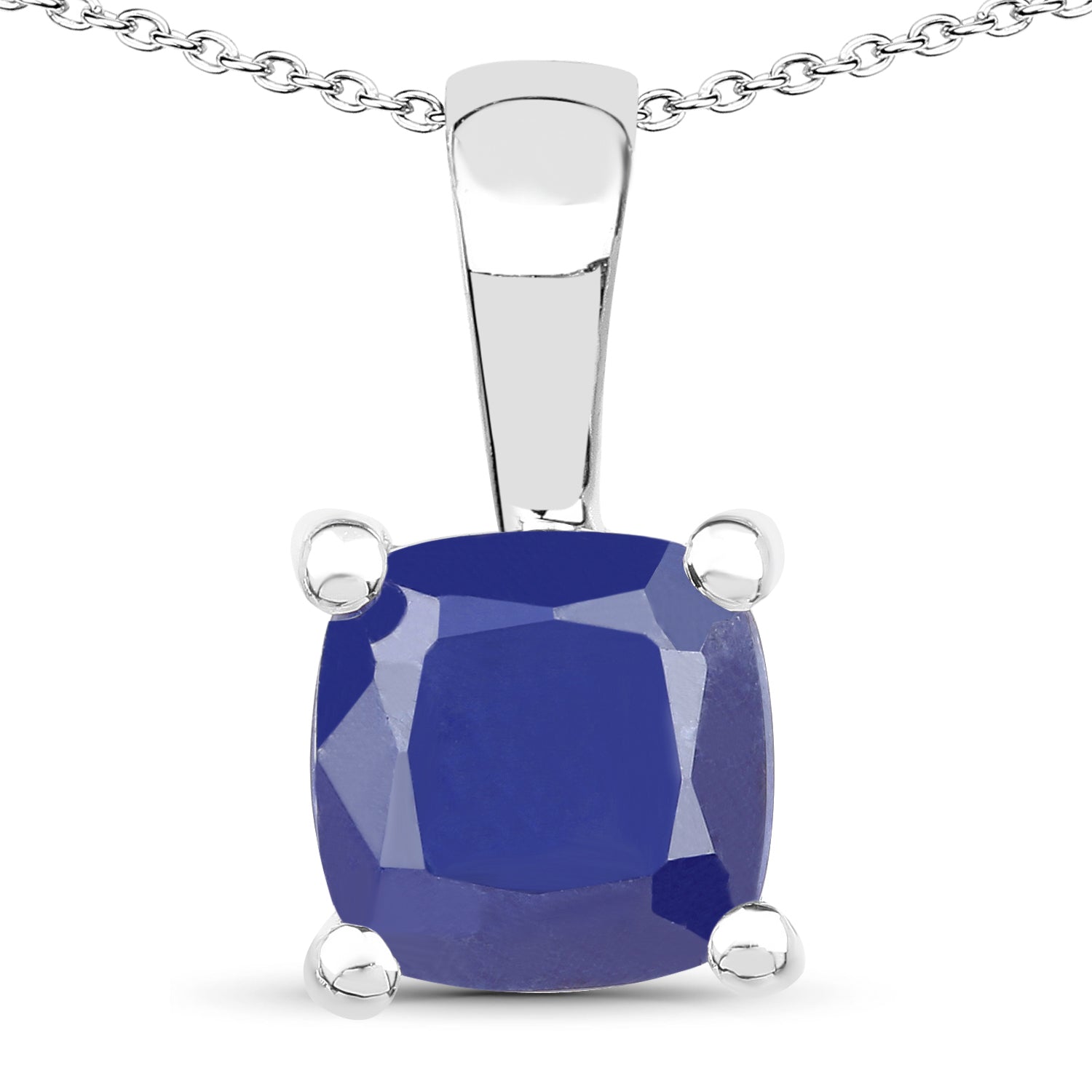 3.00 Carat Genuine Emerald, Glass Filled Ruby & Glass Filled Sapphire .925 Sterling Silver Pendant Bids.com