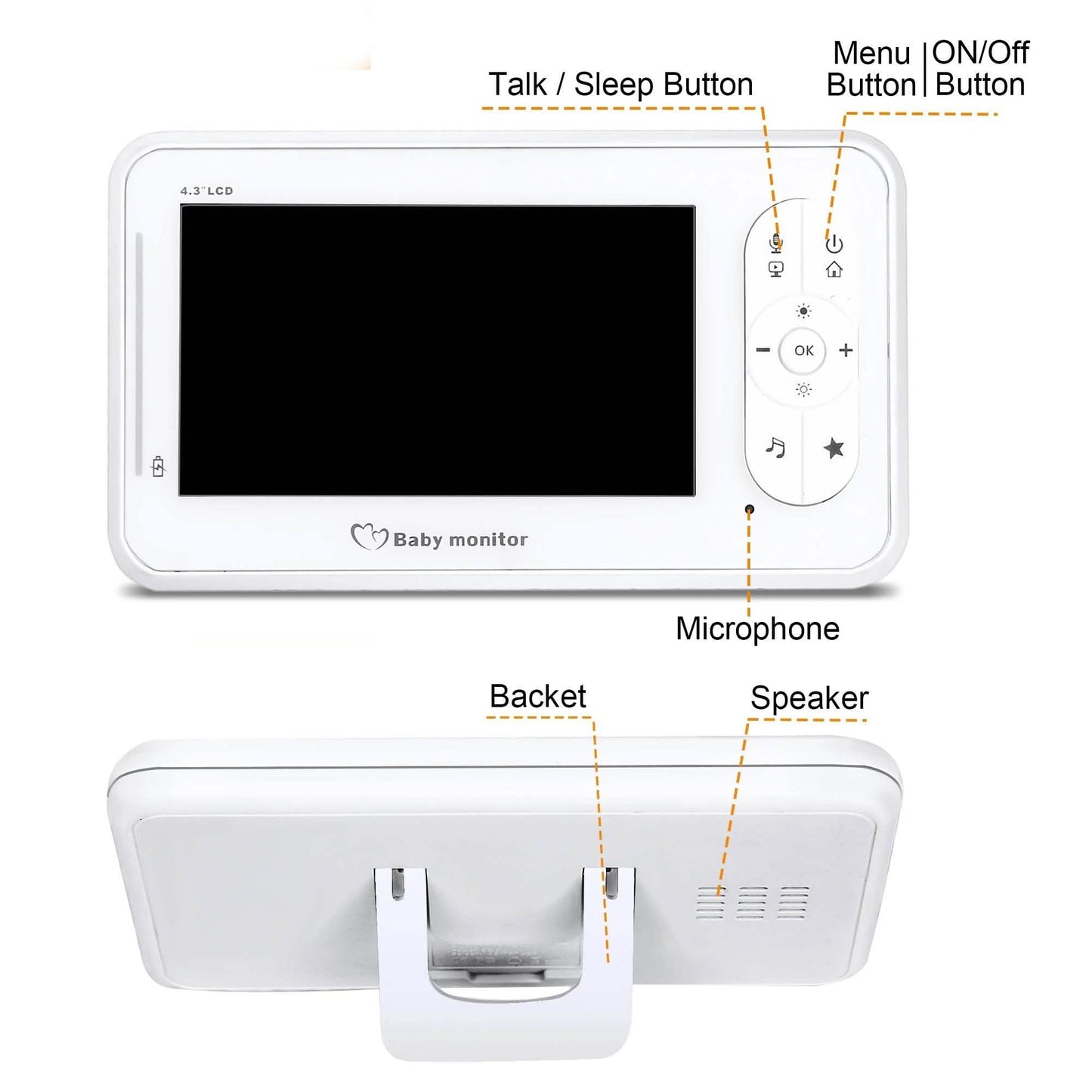 4.3" Baby Monitor 2.4Ghz Wireless Camera Video 2-Way Talk DailySale