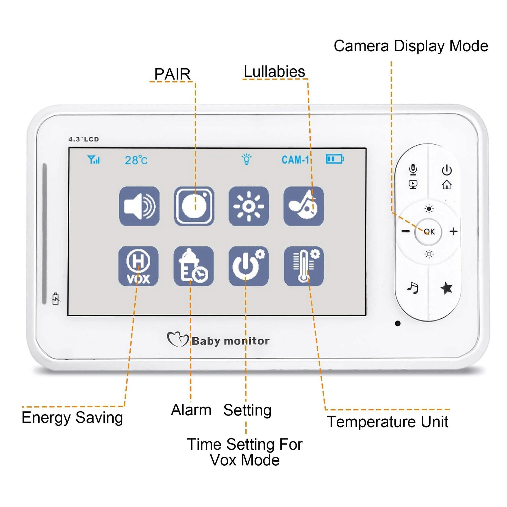 4.3" Baby Monitor 2.4Ghz Wireless Camera Video 2-Way Talk DailySale