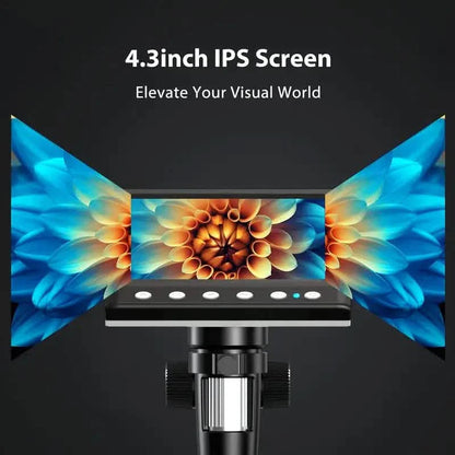 4.3'' IPS LCD Digital Microscope 1000X Magnification Microscope DailySale