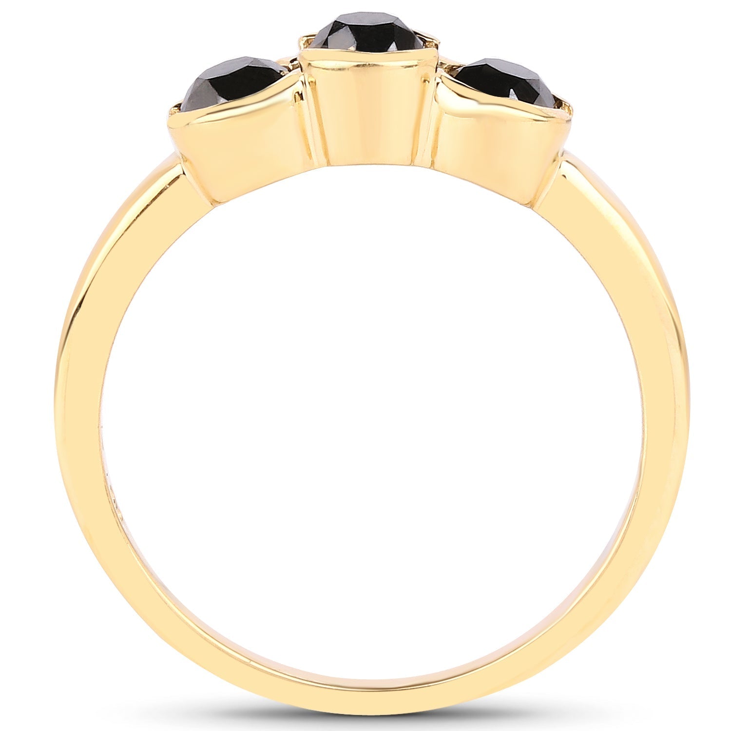 1.16 Carat Genuine Black Diamond .925 Sterling Silver Ring Bids.com