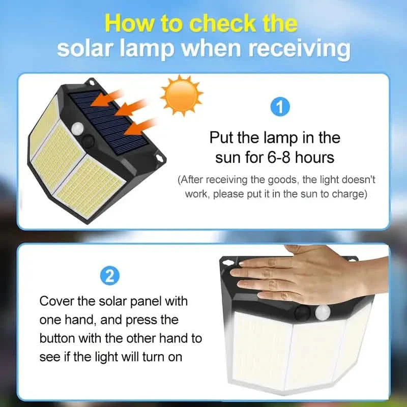 432 LED Solar Garden Wall Lights DailySale