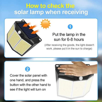 432 LED Solar Garden Wall Lights DailySale