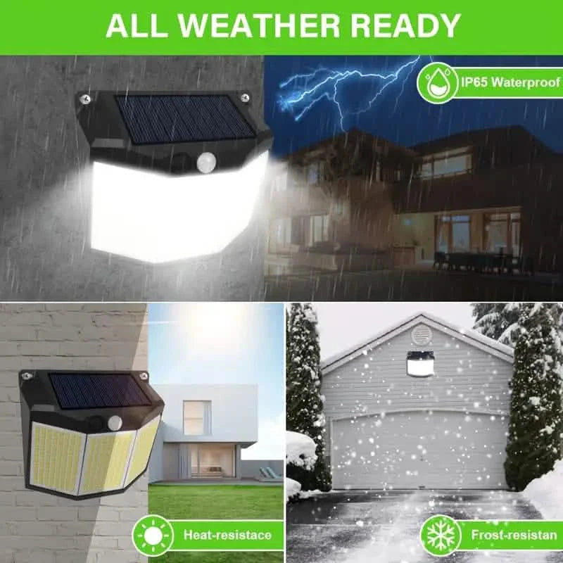 432 LED Solar Garden Wall Lights DailySale