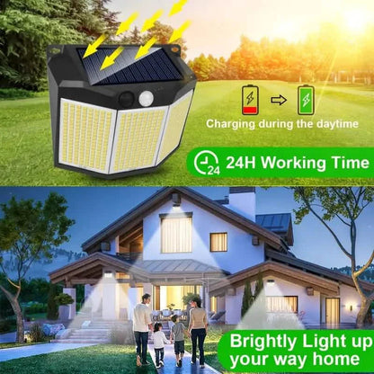432 LED Solar Garden Wall Lights DailySale
