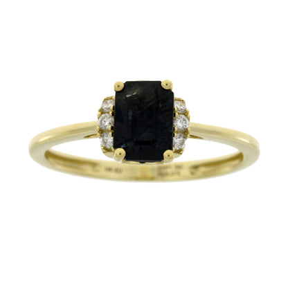 Genuine 1.38ct Sapphire Diamond Ring 14KT Yellow Gold Bids.com